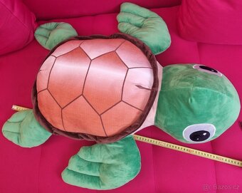 Plyšová želva polštář 80cm - 2