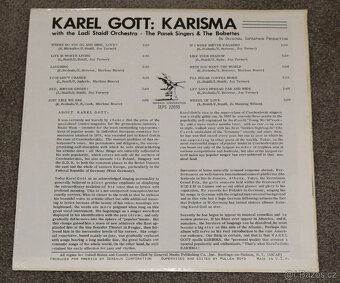 LP Karel Gott - Karisma ( USA - Rarita ) - 2