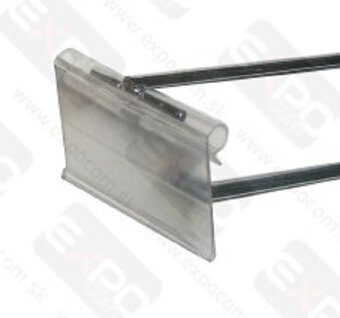 hák dvojitý 20cm s držákem na cenovku - 2