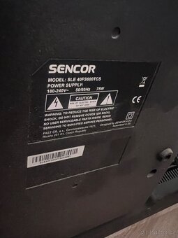 Prodám TV Sencor Smart LED 101CM, Full HD, - 2
