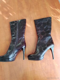 Dámské kožené kozačky40+ 38+36 - 2