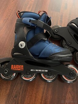 nastavitelne inline detske brusle vel 29-34 - 2