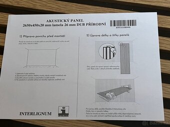 Akusticky panel DUB Prirodni 1320x450x20mm ZBYTEK - 2