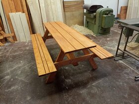 Zahradní lavice, stůl, vyvýšený záhon - 2