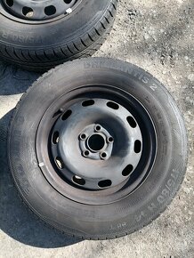 Plechové disky 5x100 R14 s letními pneu 175/80 - 2