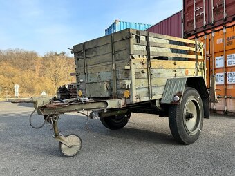 Přívěs paj 1v, vojenský valník, za V3S, traktor, Praha 6 - 2