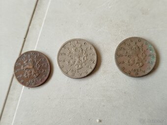 Mince Československo 50 haléř 1922,1924,1947 - 2