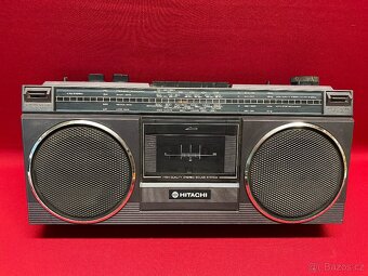 rádio staré rádio magnetofon hitachi kazeťák retro audio - 2