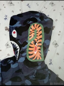 Modrá mikina bape hoodie - 2