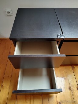 2x skříňka IKEA Malm černohnědá - 2