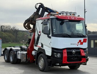 Renault C520 - 6x4 - Nosič kontejnerů + HR-KESLA 2111 - 2