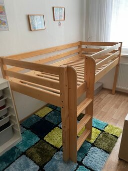 Zvýšená postel z masivu Domestav - 2