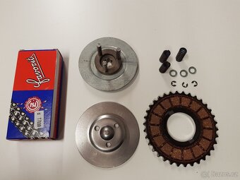 Jawa 50 pionýr 550,555,20,21,23 spojka, spojkový koš - 2