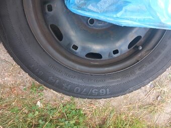 Disky 5x100 (Fabia) + letní pneu 165/70 R14 - 2