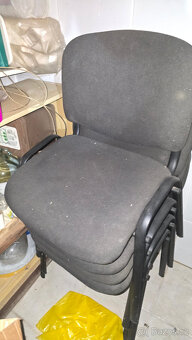 Kancelářské konferenční židle stohovací - 2