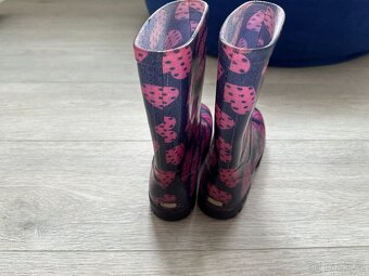 Dívčí fialovo-růžové holínky, vel. 30/31 - 2