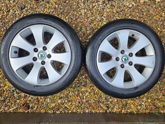 Alu disky Škoda s pneu Hankook R16 - 2