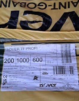 Minerální vata Isover TF Profi 1000 x 600 x 200 mm, 0,6 m² - 2