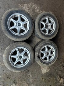 Prodám sadu Alu KING 7Jx15H2 ET35 + pneu 205/65/15 - 2