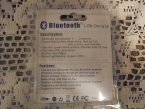 MINI BLUETOOTH USB ADAPTER-NIKDY NEPOUŽITÝ- - 2