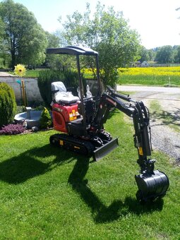 Malý kompaktní minibagr Xiniu XN 10-8, KOOP Diesel 10hp - 2