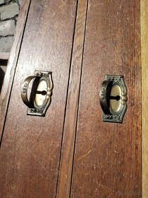 Dubový stoleček nádherný secesní - 2