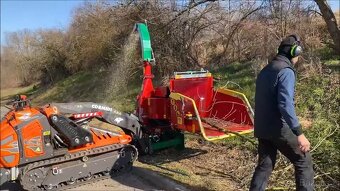 Hydraulicky poháněný štěpkovač GL&D - 2