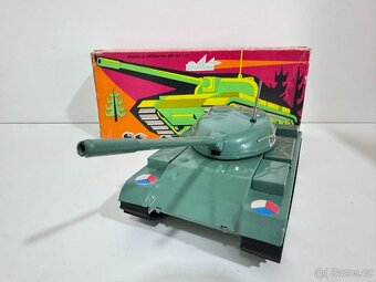 ITES - stará hračka - plechový tank T-54 s krabici - 2