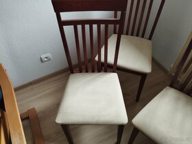 4ks čalouněné židle - 2