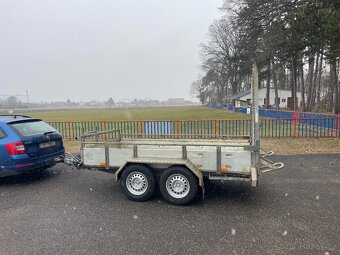 ✅Bržděný přívěs na přepravu bagru Saris 2700 kg, 150x300 - 2
