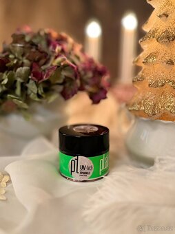 UV/LED Stavební gel PLATINUM SPARKLE Cover Pink 50g - 2