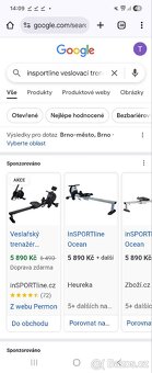 Veslařský trenažér inSPORTline Ocean - 2