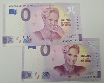 0 EURO sada 6 kusu HELENA VONDRACKOVA, +  ZLATY PODPIS - 2