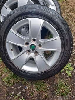 Alu kola 5x112 originál Škoda Octavia II 205/55 R16 - 2