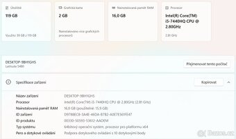 ▼DELL Latitude 5480 - 14" / TOUCH / i5-7440HQ / GPU 2GB▼ - 2