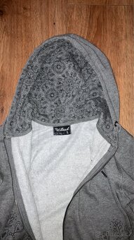 Dámská šedá mikina na zip - 2