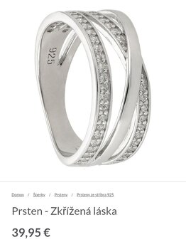 Stříbrný prsten 925 - 2