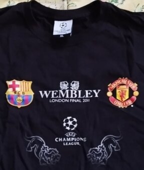 FC BARCELONA vs. MANCHESTER UNITED FC - prodám Tričko. - 2