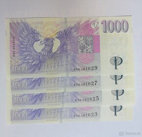 Bankovka 1000kč s přítiskem 30 výročí UNC - 2