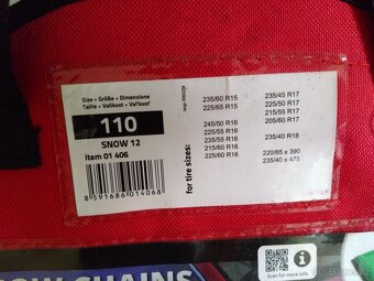 sněhové řetězy Compass X110, zánovní - 2