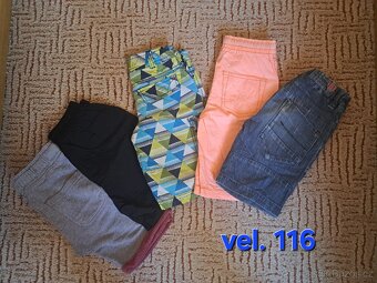 Klučičí kraťasy a tepláky vel. 116 - 2