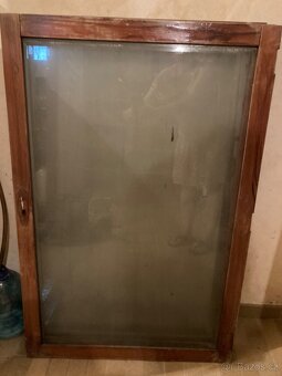 Fazetová stará dřevěná okna 4ks - 2