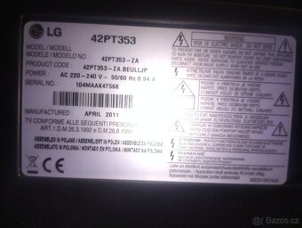 Prodám plně funkční televizi LG - 2