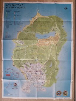 GTA V plakát - mapa - 2