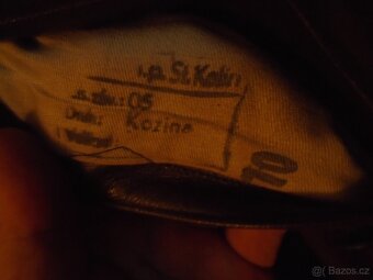 Vojenský kožený kabát ČSLA 50 - 60léta, vel. 52 - 2