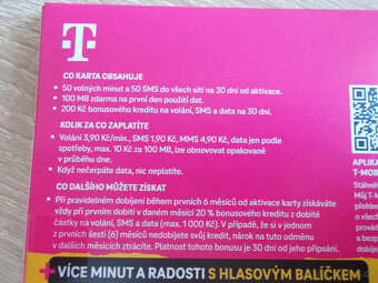 Prodám nové sim T-Mobile, více viz inzerát - 2