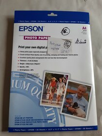 Fotopapíry A-4 + A-3 různé   a etikety+laminovací folie - 2
