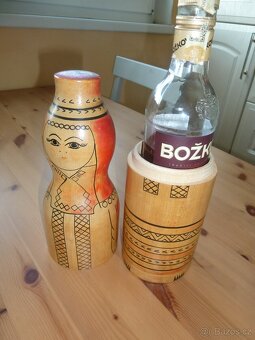 Retro velká dřevěná matrjoška - 2