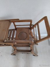 Starožitná dětská jídelní židlička - 2