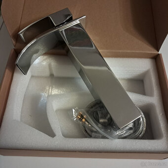 Stojanková umyvadlová baterie Auralum chrom 273 mm - 2